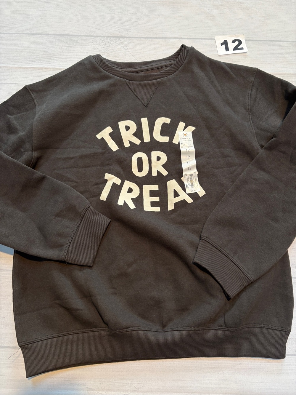 LC Lauren Conrad Black "Trick or Treat" Crewneck Sweatshirt